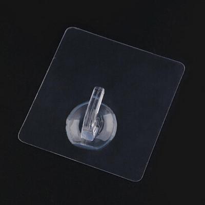 4Pcs Bearing 2Kg Transparent Seamless Adhesive Hook Strong Sticking Wall Hook Hanger