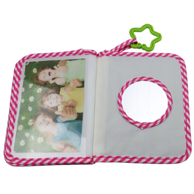 Eerste Jaar Baby Herinneringen Fotoalbum Zacht Stoffen Fotoboek voor het Vastleggen van Speciale Herinneringen met Spiegelende Babydouche Cadeau