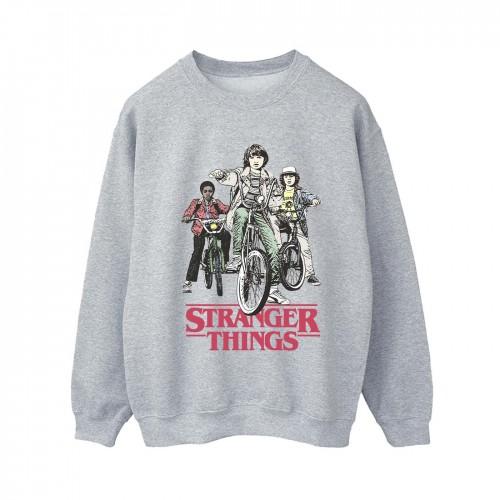 Netflix Womens/Ladies Stranger Things Retro Bikers Sweatshirt
