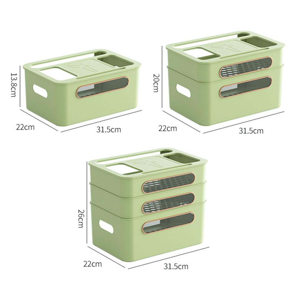 Router Storage Box Breathable Power Cable Storage Box Space Saving Cable Management Box Cable Organizer Box for Desk