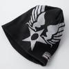 AVIREX LOGO Single Knit Watch Single USAF Black Beanie, Cap, Men's, Short, Autumn/Winter, Golf, Black, Cap, Knit, Watch,
