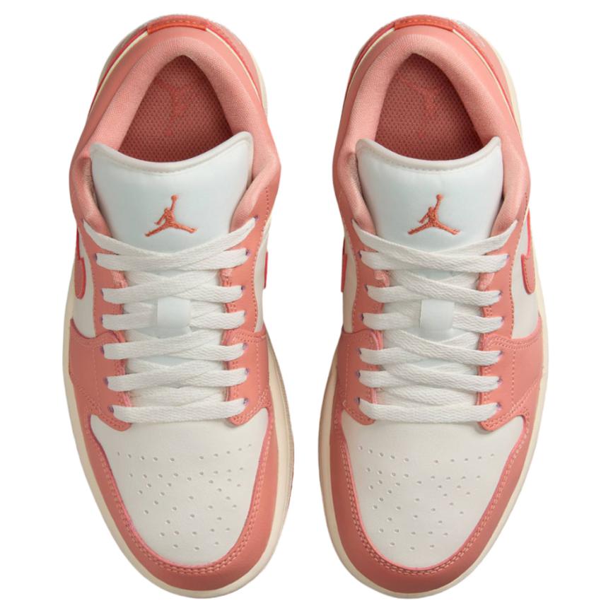 Jordan 1 Low Low-Top Women's Shoes Sail Pale Ivory Madder Root DC0774-180