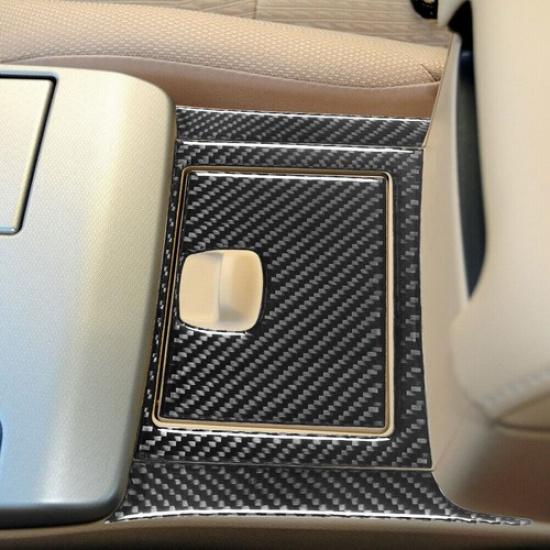 4Pcs Carbon Fiber Center Console Storage Box Cover Trim For Toyota Camry 2012-14
