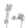 Bateria Wannowa Ścienna Z Zestawem Natryskowym Alita Chrom Laveo Bva_011D