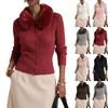Women's Casual Long Sleeve Knit Cardigan with Collar