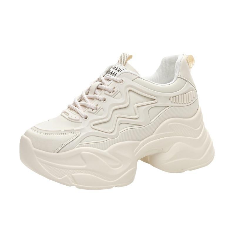 Trendy autumn women's shoes new inner height increase muffin and casual sports dad women's single shoes