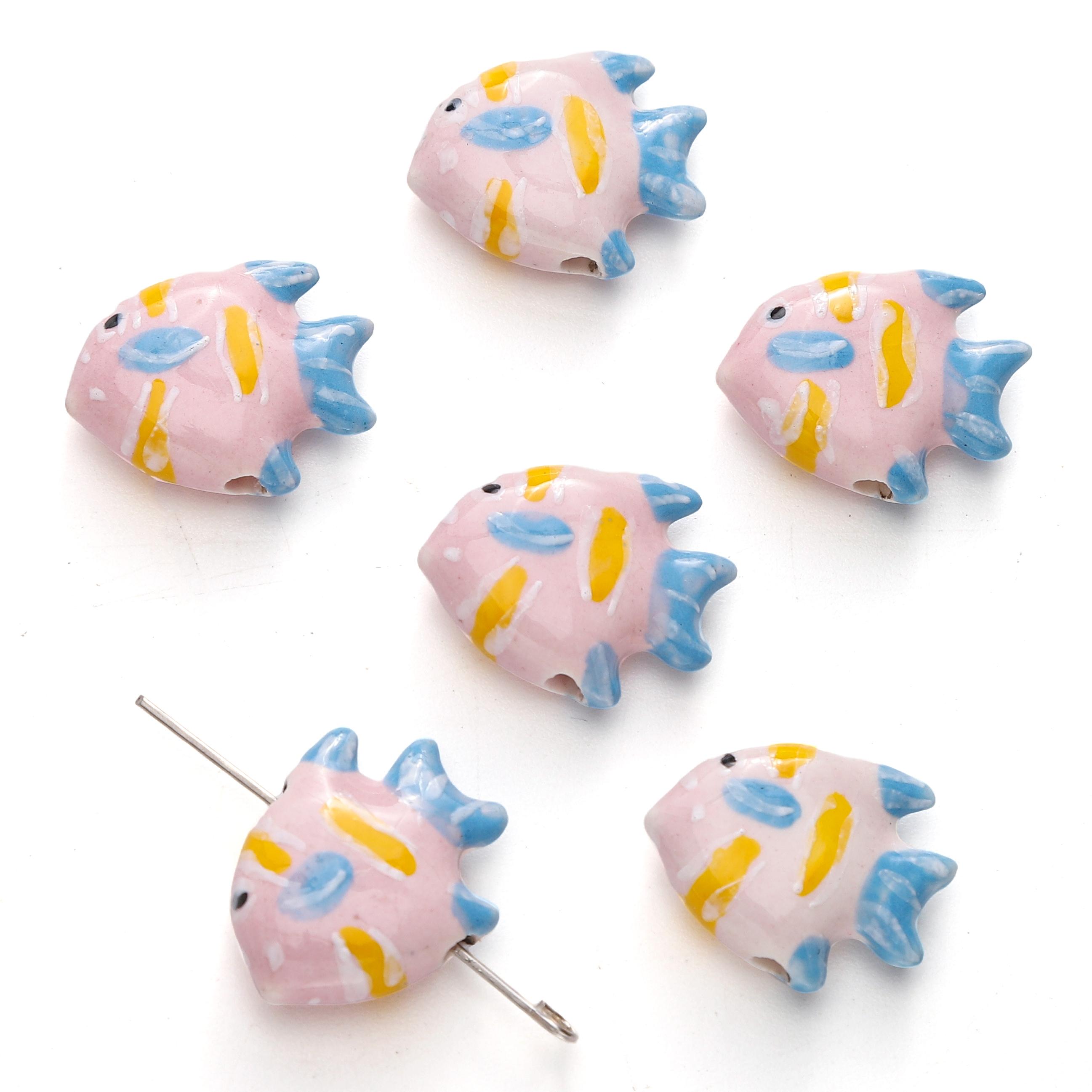 

Ручная работа Красочные Керамические Бусины-Подвески в Форме Рыбок Фарфоровые Разделительные Бусины для Браслетов Ожерелий DIY Изготовление Ювелирных Изделий 04