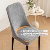 Leaf Pattern Curved Chair Cover Soft Elastic Band Dining Chair Cover Stretchable Thickened Seat Protectors Wedding Banquet
