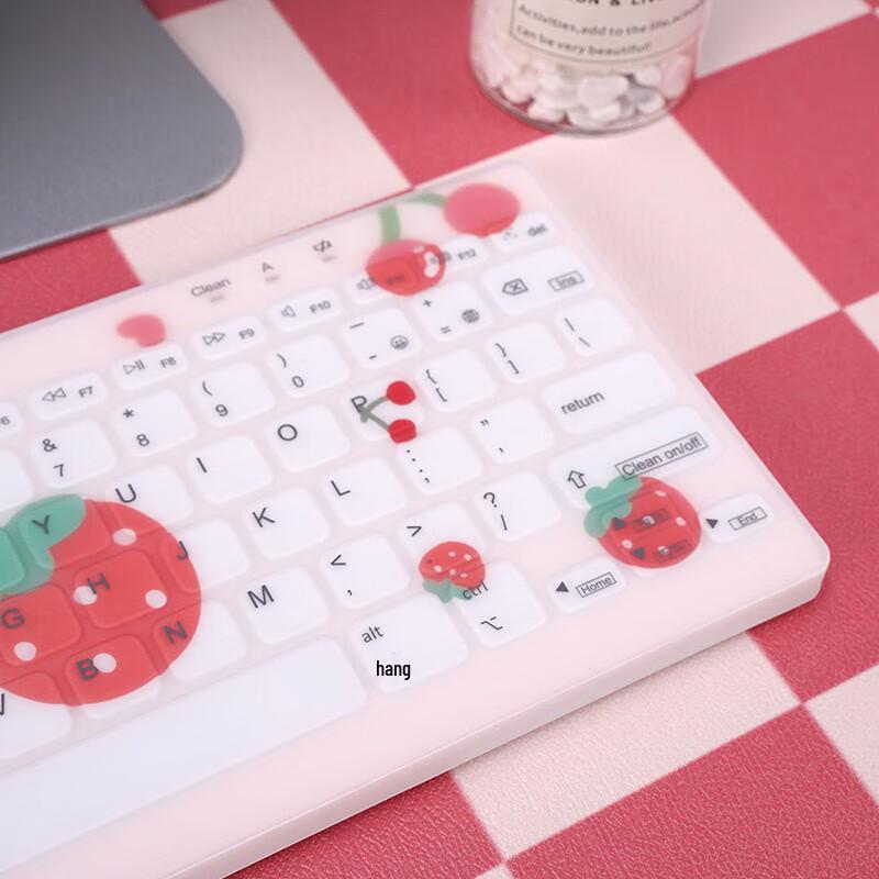 C78 Strawberry Tri-Mode Silent Membrane Keyboard