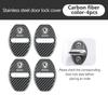 AAABR1 For Skoda 4Pcs Car Door Lock Covers Auto Decorative Accessories Kodiaq Fabia Kamiq Karoq Octavia 2 3 Rapid Scala