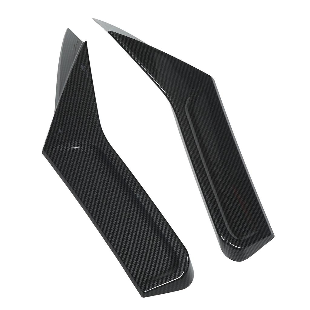 1 Pair Rear Window Side Spoiler Wing Splitter Canard Trim Car Accessories Replacement for MK8 VIII R GTD 2020+ Carbon