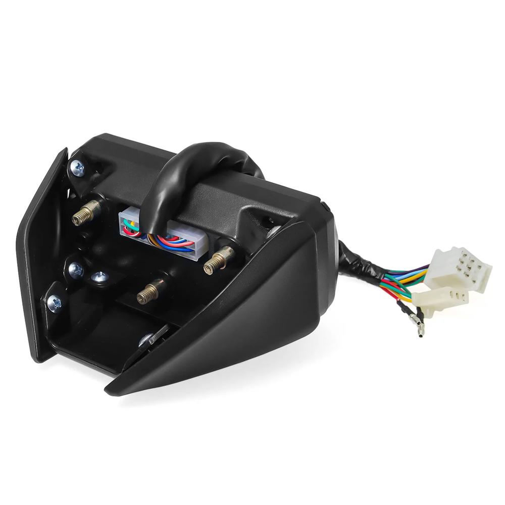 Universelles Motorrad Digitaler Kilometerzähler LCD Tacho Armaturenbrett Messgerät Drehzahlmesser