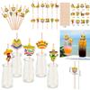 Theme Mexican Disposable Paper Straws With Cartoon Decor For Childrens Party