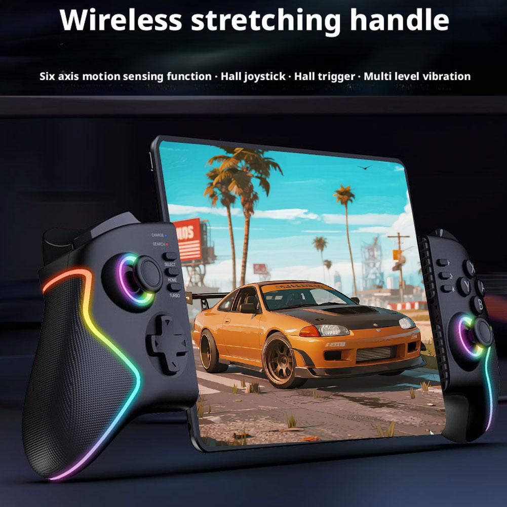 Wireless Stretchable Gamepad PG-9122 With RGB Hall Joysticks&Triggers Six-Axis Motion Control For IOS I0W2