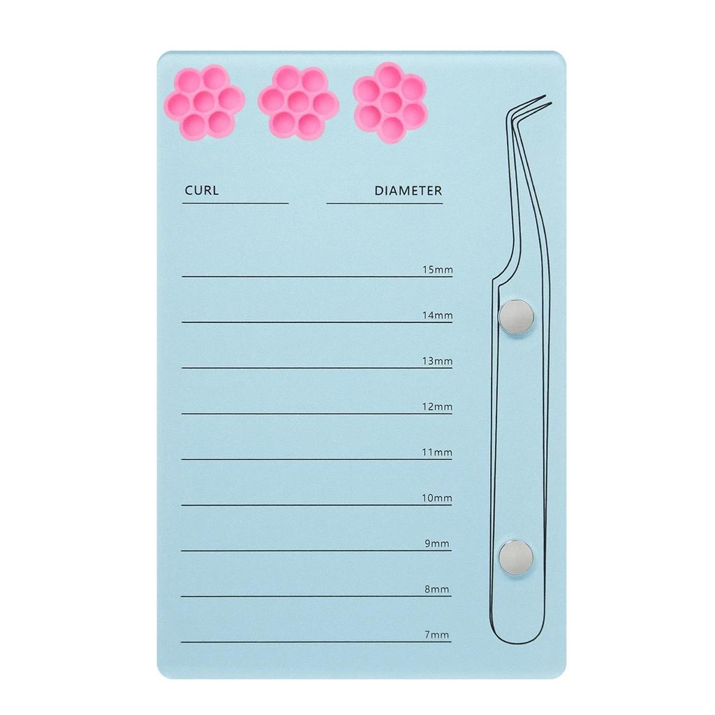 Eyelash Extension Scale Holder Magnetic Acrylic Lash Board With Glue Pallet Cup  False Eyelashes Pad Lash Makeup Tools wholesale