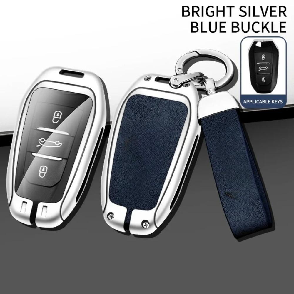 Zinc Alloy Car Key Case Cover Shell for DS DS7 DS5 DS6 DS9 New Energy DS4 Dias Protective Key Chain Bag Keyless Auto Accessories