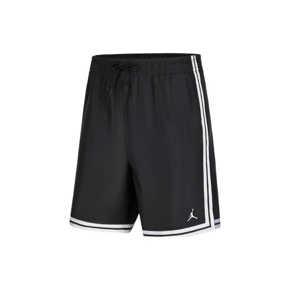 Men s Air Jordan SS22 Sports Running Gym Stripe Drawstring Shorts Black DQ7355-010 L