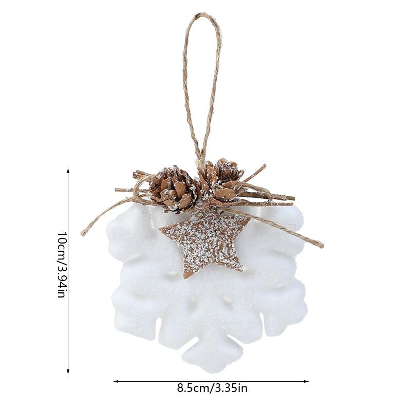 

Белые пенопластовые подвесные елочные украшения, шары для рождественской елки, подвески-снежинки, украшения для дома и вечеринки на Рождество, подарки на Новый год 2026