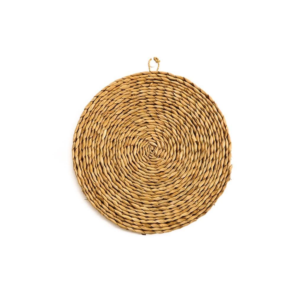 Boho Style Rattan Woven Wall Ornament Handmade Hanging Wall Plate  Home Decoration