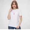 Western Style Fashion Casual Loose Print Short sleeve T-shirt Top Printed Cotton T-shirt Top