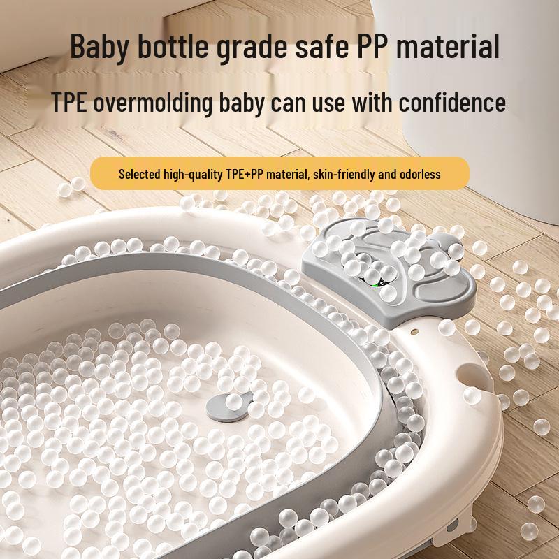 Foldable Baby Bathtub - Large, Reclining, for Toddlers & Newborns