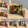 Classic Picasso Cat Oil Cushion Cover Soft Reversible  Durable Pillow Cover  MultiScene Use for Home  Car Daily Comfort
