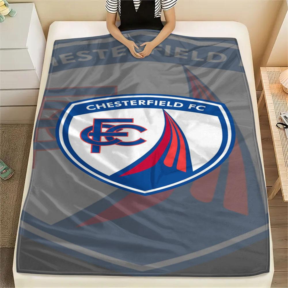 1PC Chesterfield F.C Patterned Flannel Blanket Suitable For All Seasons for Home Decor Warmth and Comfort Gifts Holiday Present