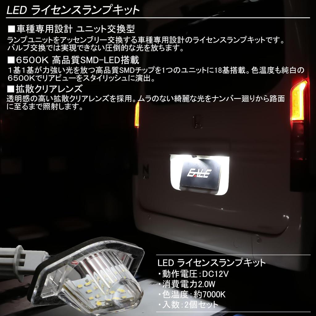 JJ1 JJ2 N-VAN LED License Lamp Number Light N-VAN