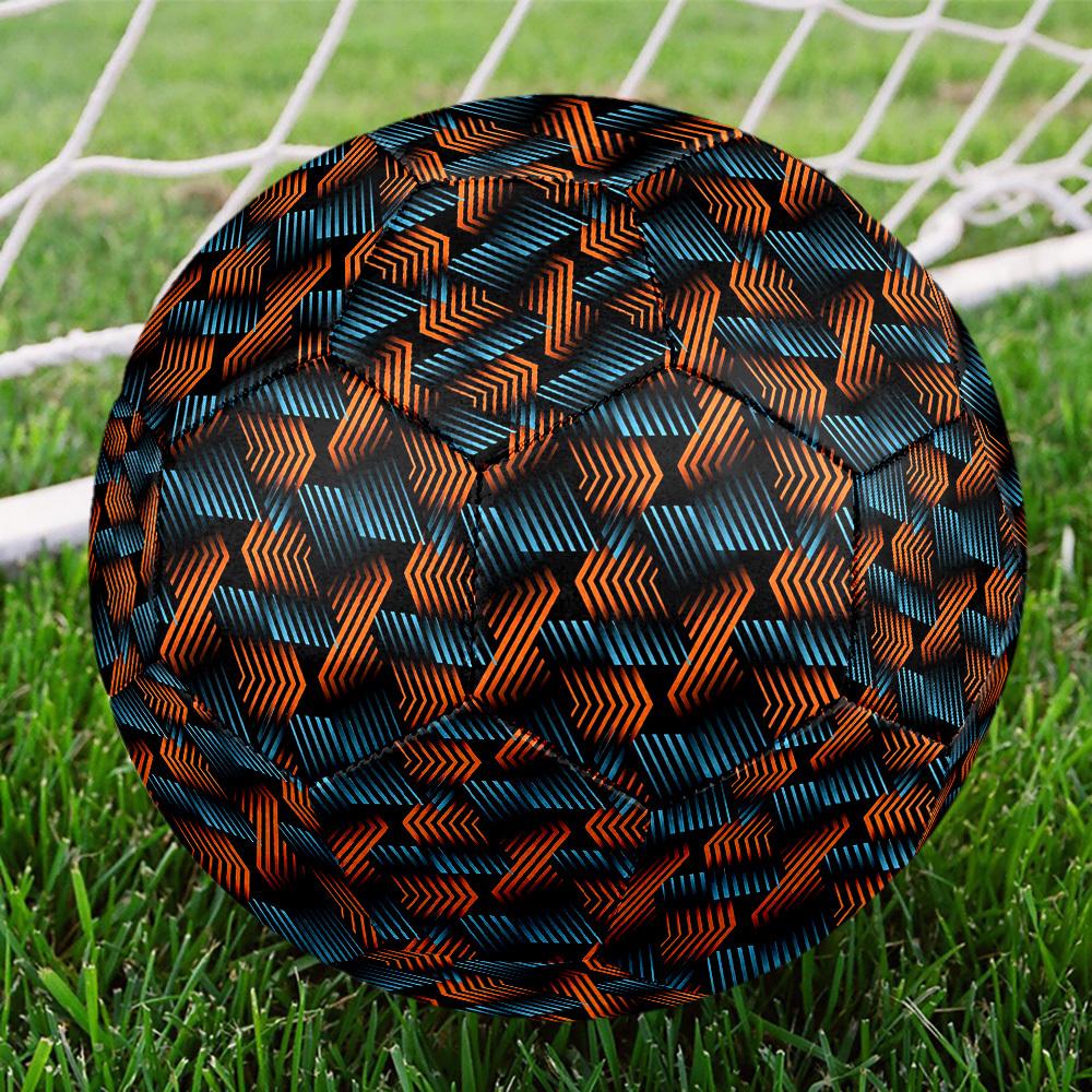1pc Geometric Arrow Theme Soccer Ball Football, Size 5, Lightweight PVC, Outdoor Training Soccer Ball,Gift j60410
