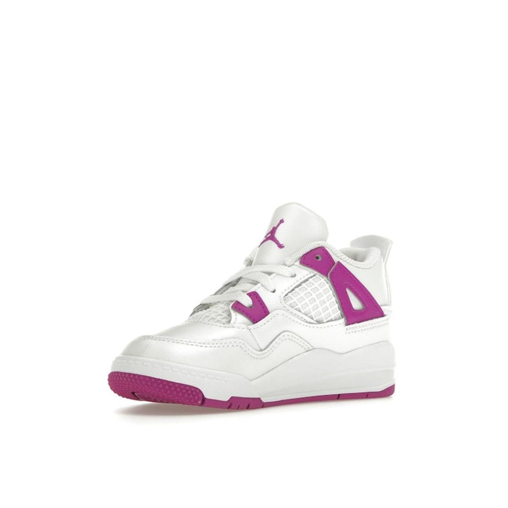 Air Jordan 4 Retro TD Hyper Violet Baby Sneakers White FQ1313-151