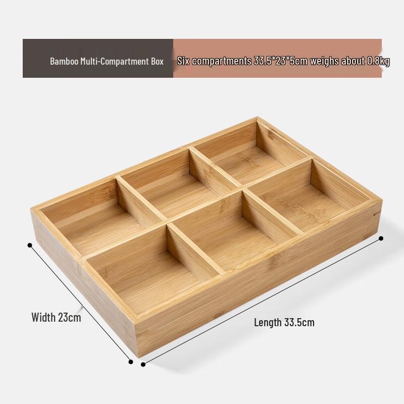 Bamboo Sectioned Serving Platter