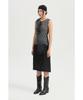 LUCKY CHOUETTE Lace Banding Midi Skirt (Black) Lfkax25540Bkx