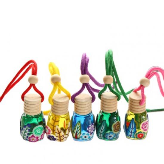 

Автомобильный флакон духов, освежитель воздуха, диффузор, подвесная пустая стеклянная многоразовая бутылка для авто, подвеска, запах, незаменимый