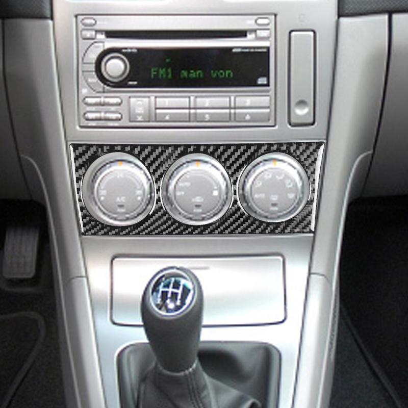 For Subaru Forester 2005-2008 Carbon Fiber Center Console Air Condition Switch Air Vent Interior Car Accessories Cover Stickers