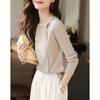 Women S Long Sleeve Cotton Cutout T Shirt Casual Slim Fit Versatile