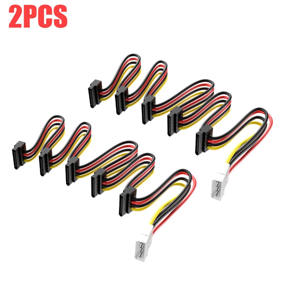 SATA 3,5/2,5 Zoll 1 zu 5 SATA Festplatten Netzteil Verteilerkabel Schnur 18AWG SATA Stromkabel Server DIY Verteilerkabel