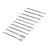 10pcs Professional Emery Nail Drill Bits Set Home Salon Novice Cuticle Remover Bits Nail Art Tool