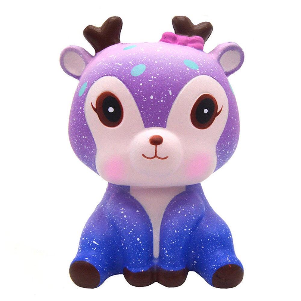 Unicorn Squishy Toy Slow Rising Stress Relief Pu Material White/silver Horn