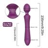 PDual-Ended USB Vibrator - Powerful G-Spot & Clit Stimulator, Rechargeable Massager for Women, Adult Sex Toy