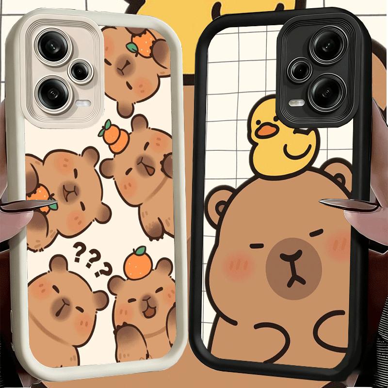 Funny Capybara Cartoon Cute Soft Phone Case for Xiaomi Poco X7 X6 X5 Pro X4 Gt X3 F7 Ultra M8 M7 Redmi 15C 15 14C 13 13C 12 12C