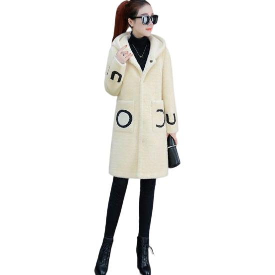 Plush Overcoat, Single Breasted, Windproof, Soft, Classic, Double-sided Fleece, Mid-Length, Cardigan Overcoat, Daily Wear