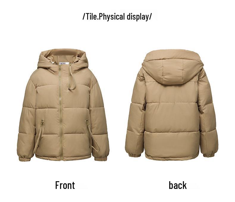 Korean Style Down Jacket: Thick, Loose, Hooded, Short Winter Coat