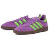 Adidas Originals HANDBALL SPEZIAL Abrasion Resistant Low top Skateboard Shoes Unisex Purple Green JS0251