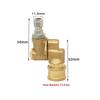 4500 Psi Pressure Washer Pivoting Coupler 1/4 Inch Quick Connect Adaptor Gutter Cleaning Attachment