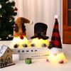 1 Stück Frohe Weihnachten Leuchtender Wichtelpuppe Plüsch Elf Weihnachtsmann Schneemann Rentier Weihnachten Gesichtsloser Wichtel LED-Licht Partyzubehör Heimdekoration