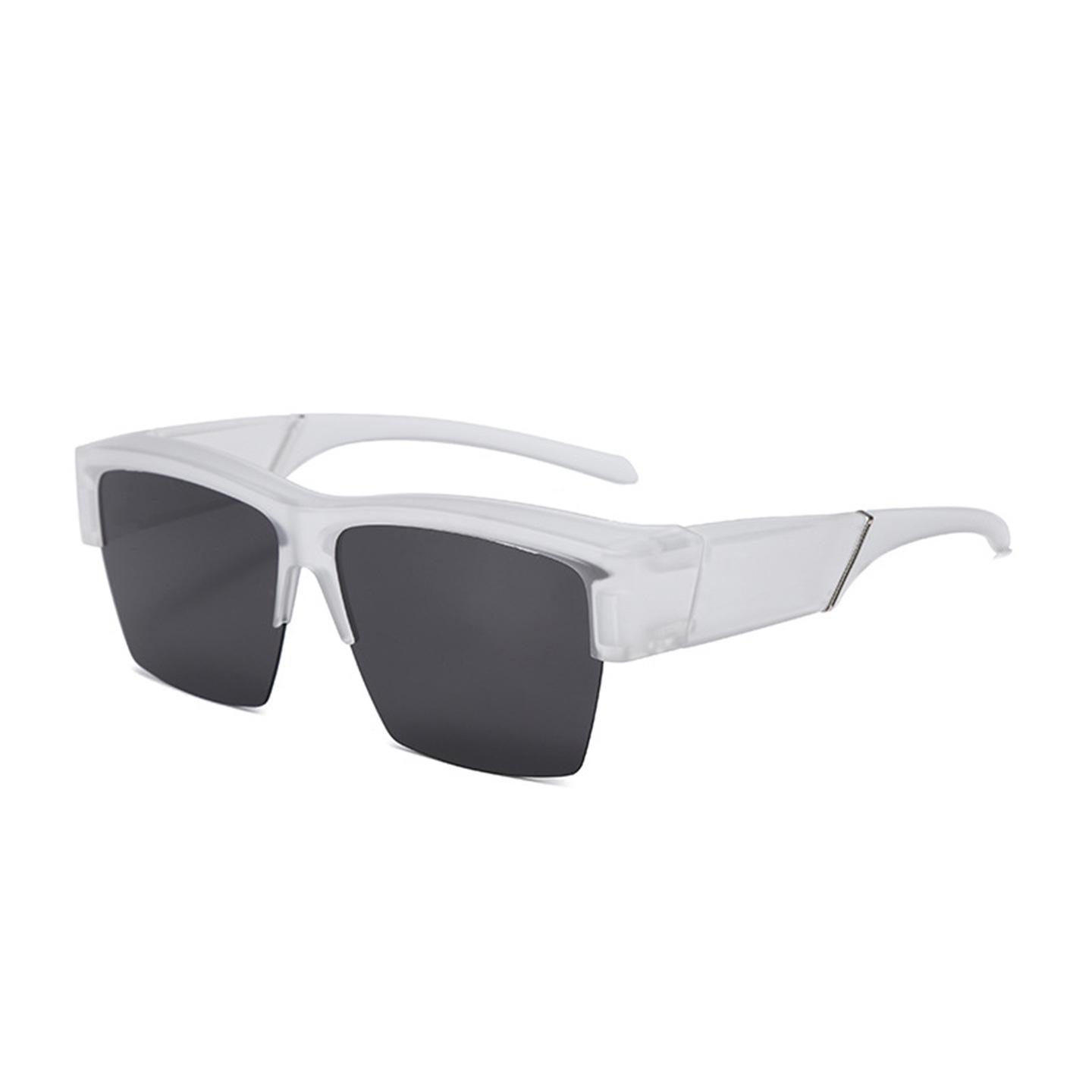 

High-End Square Half-Frame Polarized Sunglasses for Men and Women with UV Protection