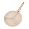 Breakfast Frying Pan Anti Stick Versatile Divided Grill Pan Egg Pan for Egg Steak Omelet Home Kitchen Stove