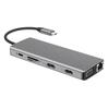 12-in-1 USB-C Docking Station with Dual 4K HDMI, Network Port, for Laptops