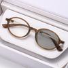 Oval Frame Photochromic High-Definition Myopia Glasses Unisex Ultra-Lightweight Comfortable Anti-Blue Light Eyewear 0 To -4.0