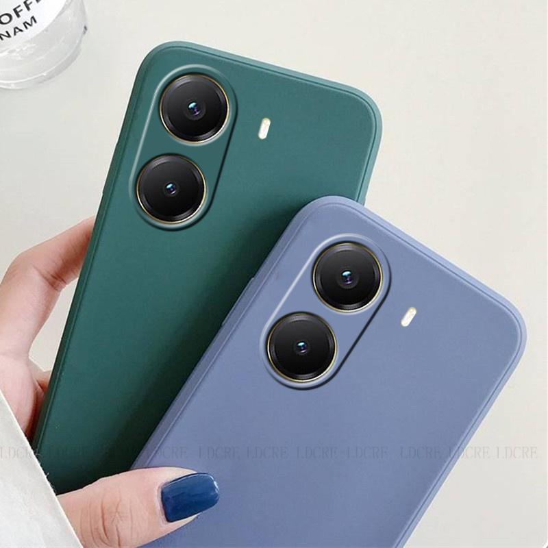 Für Poco F7 Hülle Abdeckung Xiaomi Poco F7 Pro Capas Stoßfeste Handy Bumper Rückseite Original Flüssigsilikon Weiches TPU Fundas Poco F7